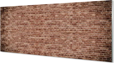 Produktbild von Glasbilder 125x50 Wandkunst Vintage brick wall