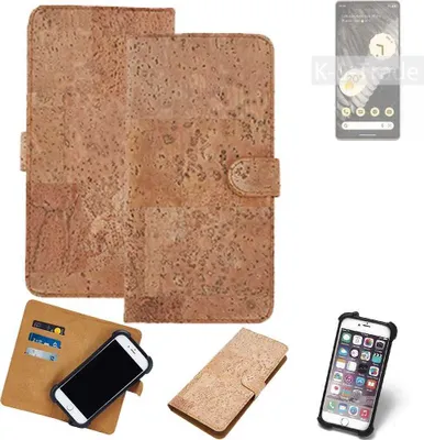 Produktbild von K-S-Trade Hülle kompatibel mit Google Pixel 7 Pro  Kork Handyhülle Cover  Schutzhülle TPU Case Bumper in Hellbraun, (1x)