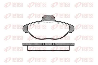 Produktbild von REMSA Bremsbeläge Satz Vorne Bremsklötze für FIAT Seicento / 600 Schrägheck (187) 0414.00