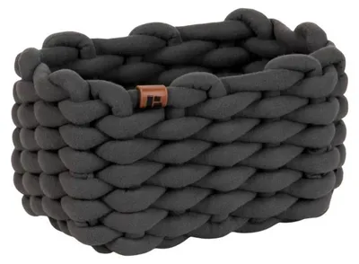 Produktbild von BASKET Aufbewahrungskorb Grau S -  15x20x11cm