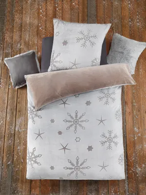 Produktbild von Optidream Mikrofaser Cashmere Like Bettwäsche 135 x 200 cm Bettbezug 135 cm x 200 cm  Kopfkissenbezug 80 x 80 cm Creme-Natur creme / natur