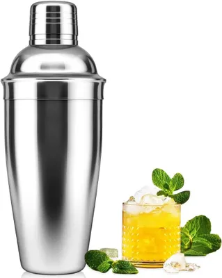 Cocktailshaker 350 ml Edelstahl, Bar-Mixglas für Cocktails