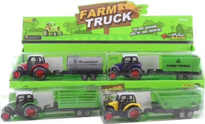 Obrázok produktu pre Kovový/plastový traktor v krabici