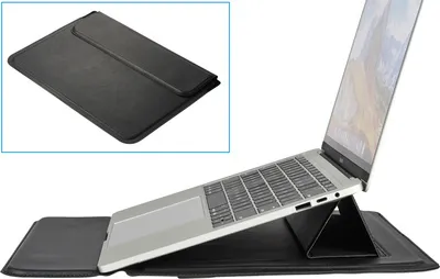Obrázok produktu pre Puzdro na notebook Renkforce Vhodné pre maximálne: 34,5 cm (13,6) čierny integrovaný stojan na notebook (RF-5594130)