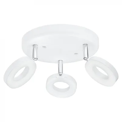 Produktbild von LED RONDELL 3-flammig WEISS/CHROM 'ODERZO'