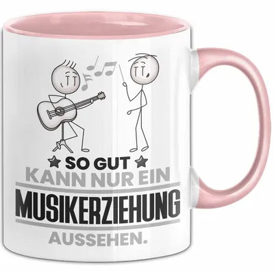 Produktbild von Musikerziehung Geschenk Tasse So Gut Kann Nur Ein Musikerziehung Aussehen Geschenkidee Kaffee-Becher (Rosa)