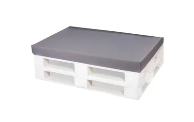 Obrázok produktu pre Vankúšik na paletu 120x60cm| Podlahový vankúš deti| podsedák europaliet| paletový vankúš vonkajší šedý| Balkón s podlahovým vankúšom