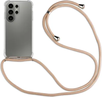 Produktbild von Handykette für Samsung Galaxy S26 Ultra Handyhülle mit Band in Beige / Braun