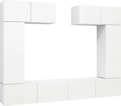 Obrázek produktu pro vidaXL 6dílná sada TV skříněk Bílé dřevo Materiál