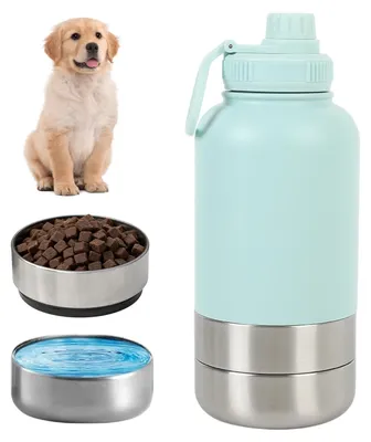 Trinkflasche für Hunde & Katzen, 950 ml, Edelstahl, tragbar
