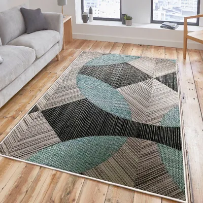 Image de Conceptum Hypnose, Woosonıl047, tapis (160 x 230), 100 % COTON, bleu, 160 x 230 cm