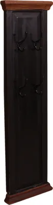 Produktbild von SIT Möbel Wandgarderobe | 4 Doppel-Haken | Mangoholz mit MDF | schwarz mit honigfarben abgesetzt | B 35 x T 8 x H 110 cm | 05863-11 | Serie CORSICA