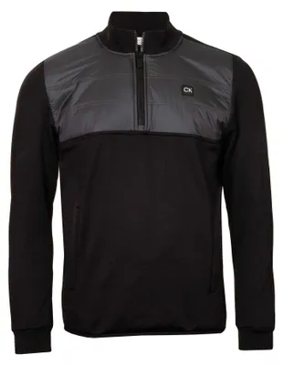 Produktbild von Calvin Klein - Jacke für Herren, mit halbem Reißverschluss, Emblem GT19390 (XL) (Schwarz)
