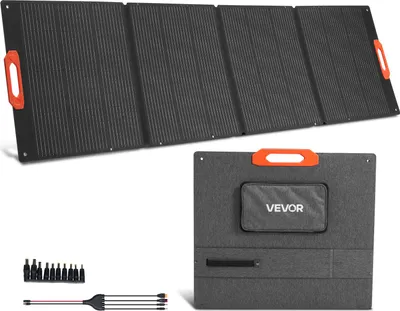 Produktbild von VEVOR Monokristalline Solarmodule 300W Faltbar, ETFE-Solarpanel-Ladegerät mit MC4-Ausgang & 10-in-1-DC-Adaptern, IP67 Wasserdicht, Balkonkraftwerk für Powerstations, Camping, Wandertouren