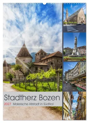 Produktbild von Stadtherz BOZEN (Wandkalender 2027 DIN A2 hoch), CALVENDO Monatskalender