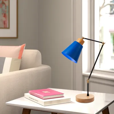 Immagine prodotto di Opviq Manavgat 52x14 cm, lampada da tavolo, blu, corpo in metallo