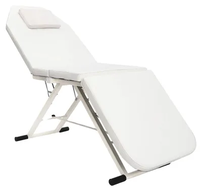 Produktbild von Massagebett, verstellbare Rückenlehne, stabiler Metallrahmen, WEISS