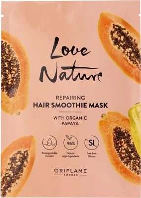 Obrázok produktu pre Oriflame Love Nature regeneračná maska na vlasy s organickou papájou 30 ml