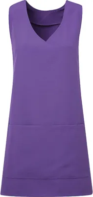 Produktbild von Premier Workwear PR177 | Tunika-Schürze Tulip Wrap Around Tunic, 83 cm lang - Farbe: Purple (ca. Pantone 7447C) - Größe: L/XL