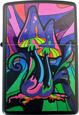 Obrázek produktu pro Zippo zapalovač Counter Culture Design Black Matt – Svítící motiv pod UV světlem