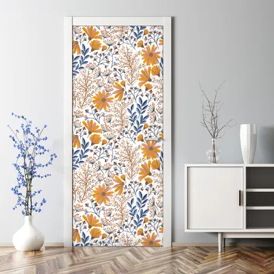 Produktbild von Dekorative selbstklebend Klebefolie Türtapete Türaufkleber Aufkleber Tropische Blätter 70 x 200 cm