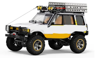 Obrázek produktu pro RC terénní model v měřítku 1:18, terénní auto s plně proporcionálním dálkovým ovládáním 2,4 GHz, RC truck se světly LED, žlutý