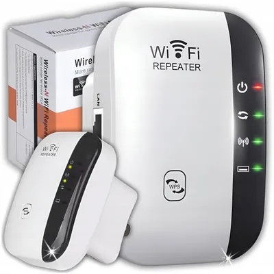 Produktbild von WZMACNIACZ SYGNAŁU WIFI MOCNY ZASIĘG 300 Mb/s REPEATER 2 TRYBY FUNKCJA WPS