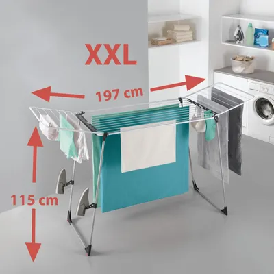 Produktbild von Flügelwäscheständer Wäscheständer Wäschetrockner Wäsche Halter Leine 24 m