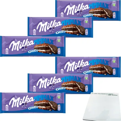 Produktbild von Milka Oreo Schokolade MMMAX 6er Pack (6x300g Großtafel) + usy Block