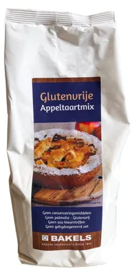 Image de Bakels Appeltaartmix sans gluten 1000g - préparation pour gâteau aux pommes sans gluten