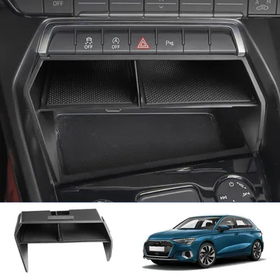 Obrázok produktu pre Úložná zásuvka do stredovej konzoly pre Audi A3 8Y, modely 2021-2024, vyrobená z ABS plastu