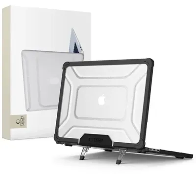 Immagine prodotto di Tech-Protect Smartshell Pro Macbook Air 13 M2 / M3 / M4 / 2023-2025 Nero/Clear