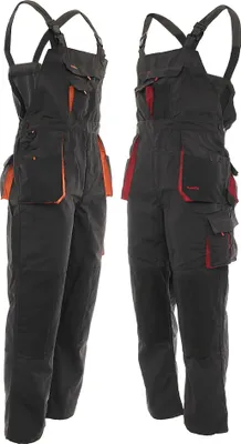 Produktbild von Latzhose Classic Arbeitskleidung dunkelgrau / orange 50