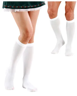 Produktbild von Weiße Kniestrümpfe für Sie & Ihn als Fasching & Karneval Kostümzubehör