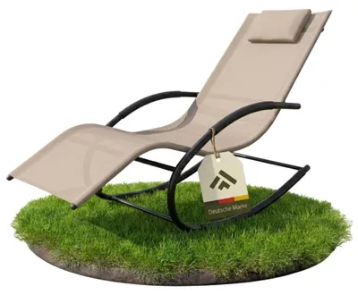 Obrázek produktu pro Lehátko NovaTerra, béžové (zahradní lehátko, relaxační lehátko) Barva: béžová