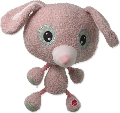 Produktbild von Spielzeug DOG FANTASY Großer Kopf Kaninchen Plüsch quietschend 30 cm