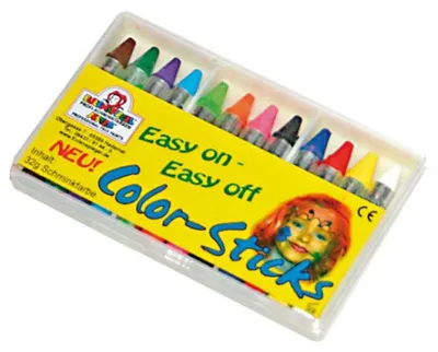 Obrázek produktu pro EULENSPIEGEL™ 626122 12 EULENSPIEGEL™ Color-Sticks Kinderschmink-Set farbsortiert