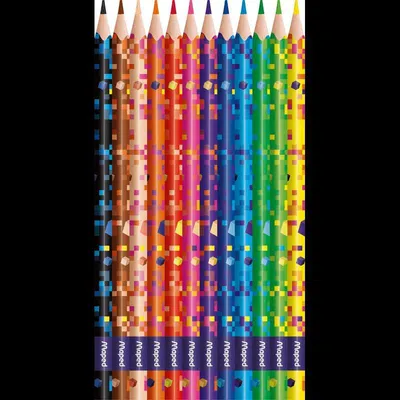 Image de maped 862204 PIXEL PARTY Crayons de couleur assortis, 12 pcs.