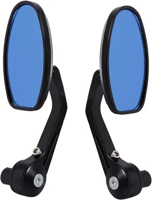 Immagine prodotto di Set di specchietti per bicicletta, 2 pezzi, nero, ruotabili a 360°