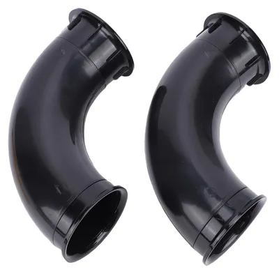 Immagine prodotto di 2 tubi di collegamento per altoparlanti, curvi, in ABS, per subwoofer, casse di risonanza, adatti per impianti audio professionali, sistemi PA, e palcoscenici