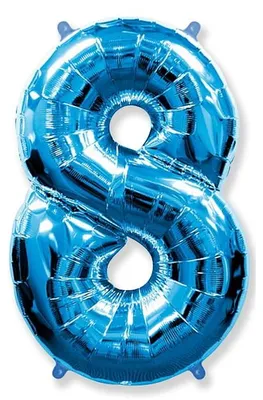 Produktbild von Balon 100Cm Cyfra Jasno Niebieski 8