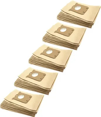 Produktbild von vhbw 50x Staubbeutel kompatibel mit Philips FC 8397 Impact, FC 8398 Impact, FC 8399 Impact, FC 8400 - 8499 City Line, FC 8399 Impact Plus - braun
