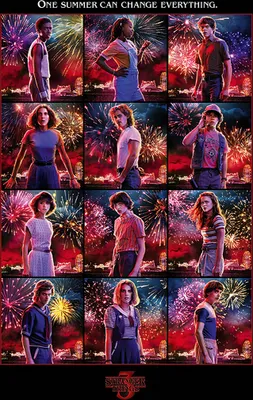 Produktbild von Stranger Things Poster Set Character Montage S3 61 x 91 cm (5)