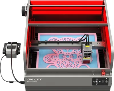 Produktbild von Creality 22W läserový gravírovací stroj: Falcon 2 Pro 120W läserová řezačka s pracovní plochou 400 x 415 mm, kryt, vzduchový asistent, kamera
