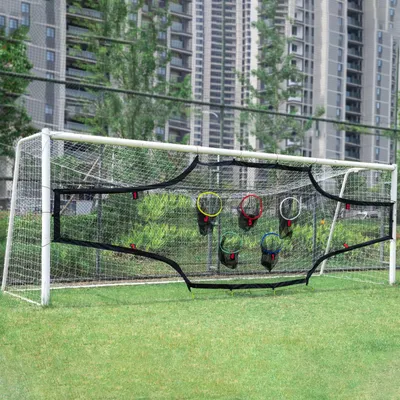 Produktbild von Fußballtor Trainer 3,5 x 2 m, 9 Schießlöcher, für Garten