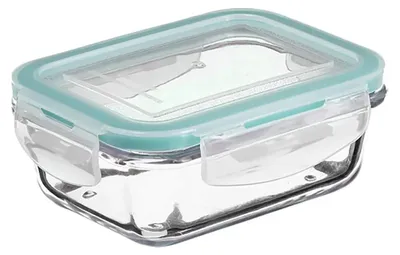 Produktbild von 5five Simply Smart Frischhaltedose Clipeat, Glas, Kunststoff, Blau, 800 ml, 135005