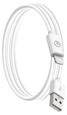 Productafbeelding van BigBen Connected, USB-A/Lightning-kabel, 50 cm – 2,4 A, wit
