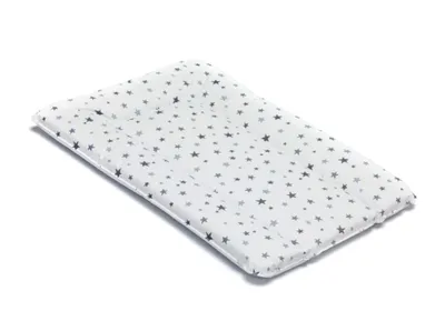 Produktbild von Fillikid Wickelauflage Softly schmal 50x70 Sterne Grau Weiß