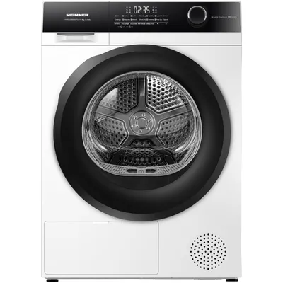 Produktbild von Heinner HHPD-HMK90IVFC+++, Freistehend, Frontlader, Wärmepumpe, Weiß, Drehregler, Berührung, Rechts