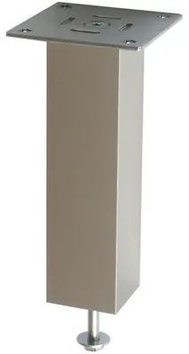 Produktbild von Barkonsole Capri gerade 50 x 50 mm, Höhe 170 mm, Aluminium Edelstahl-Effekt